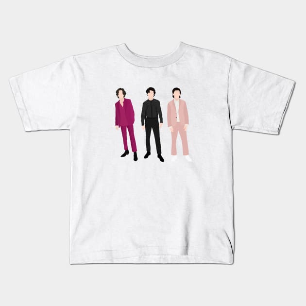 Timothée Chalamet Kids T-Shirt by honeydesigns